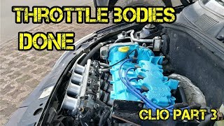 Clio 182 throttle bodies installed Clio part 3 [upl. by Rabelais]