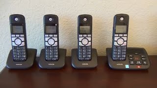 Motorola K70 DECT 60 Cordless Phone K704B  K703B  K702B  K701B Review [upl. by Meijer]