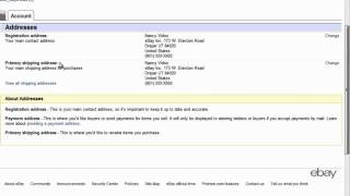 eBay Tutorials How to change your contact or account information [upl. by Anastase]