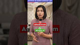 Afraid from ❌कभी ना बोलें Spoken English Common Mistakes  English Connection shorts [upl. by Alel]