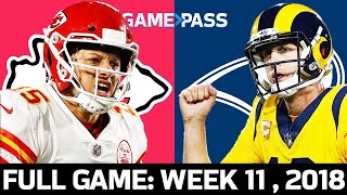 Kansas City Chiefs vs Los Angeles Rams Week 11 2018 FULL Game The Greatest MNF Game Ever [upl. by Leirvag337]