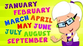 Months Of The Year Song  Nursery Rhymes and Kids Songs For Children [upl. by Cob]