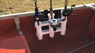 Canoe Fishing Rod Holders DIY Removable Kayak [upl. by Oiredised]