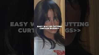 Curtain bangs tutorial easy✨💁🏻‍♀️🍂aesthetic fypシ゚ curtainbangtutorial trending glowup [upl. by Ashely]