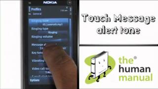 Changing your message tone  Nokia X6  The Human Manual [upl. by Ewolram]