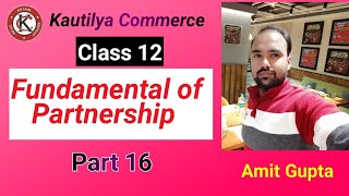 Guarantee of Minimum Profit  Class 12  Partnership  Fundamental  Question Solving  Part 16 [upl. by Ursi787]