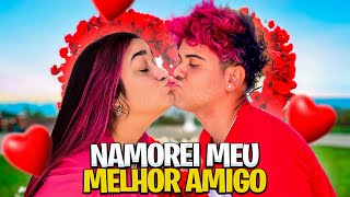 NAMOREI MEU MELHOR AMIGO POR 24 HORAS todos surtaram [upl. by Selia]