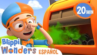 Canción del camión de bomberos 🎵 Blippi Español  Canciones para niños compilación de 10 minutos [upl. by Thain]