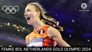 femke bol  Netherland gold  Netherland relay gold  relay Olympic 2024 [upl. by Dawaj]