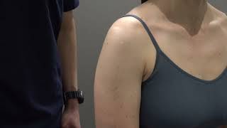 Shoulder AC Joint 1  Paxinos Squeeze Test [upl. by Marcoux709]