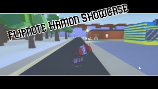 Flipnote Hamon Showcase  An Unoriginal Universe Roblox [upl. by Annaynek]