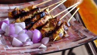 Chicken Satay  Chicken skewers Malaysian Recipe [upl. by Balbur117]