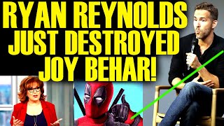 RYAN REYNOLDS JUST TRASHED JOY BEHAR AFTER DEADPOOL 3 DRAMA DISNEY amp MARVEL ARE OUT OF CONTROL [upl. by Surtimed]