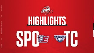 Spokane Chiefs at TriCity Americans 323  WHL Highlights 202324 [upl. by Sirehc731]