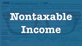 Ten types of Nontaxable Income [upl. by Ewold93]