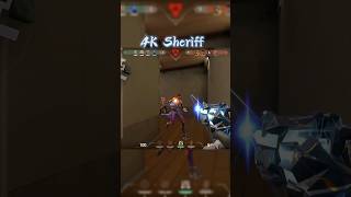 Singularity Sheriff  Aim Bot  4K 🩵 shorts valorant ytshorts short [upl. by Mickey]