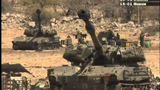 102NO COMMENT Blasts of M109IDF troops load in APC Puma [upl. by Harifaz]