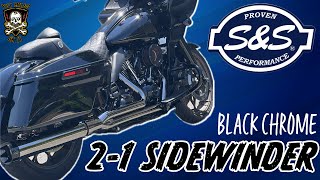 SampS Sidewinder 21 Exhaust for your HarleyDavidson M8 Bagger My thoughts and review [upl. by Gussi]