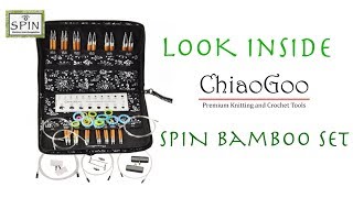 ВЯЗАННЯ  LOOK INSIDE ChiaoGoo SPIN Bamboo Set  Набір Бамбукових Спиць Чіагу [upl. by Kuhn]