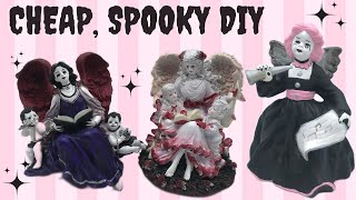 DIY Creepy Decor  Repainting Figurines [upl. by Nnyre]