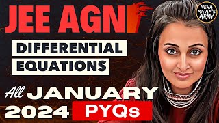 AGNI SERIES DIFFERENTIAL EQUATIONS JEE  ALL PYQs of JAN 2024 Theory IMP Ques jee2025 jee2026 [upl. by Nawram]