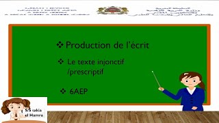 production de l’écrit texte injonctif prescriptif [upl. by Ladnik]