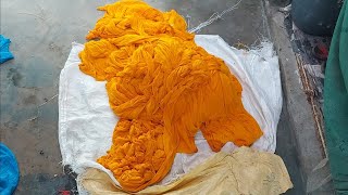 fabric dyeing  Fabric dyeing yellow color Direct dyes [upl. by Ijar]