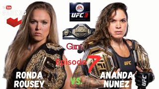 Ronda Rousey vs Amanda Nunes 7  UFC 298  Gameplay rondarousey ufc ufcgameplay mma [upl. by Eciryt]