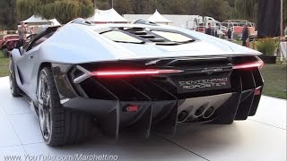 23m Lamborghini Centenario Roadster Sound  Start Ups amp Loading Into Truck [upl. by Sikko]