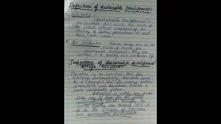 Sustainable Development  Sociological Perspective in Education  ESD  bed notes education [upl. by Adnat700]