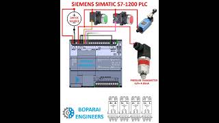 SIEMENS SIMATIC S71200 PLC WIRING automation electrical Siemens PLC automatic electrician [upl. by Roddie761]