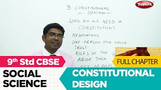 Constitutional design full lesson  Social studies  Class 9  CBSE Syllabus [upl. by Hama247]