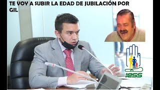 Atención Daniel Noboa aumentaría los años de jubilación al IESS [upl. by Nahtam]