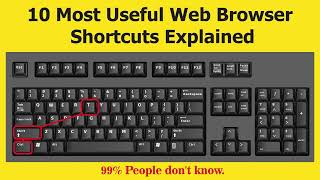 10 most Useful Web Browser Keyboard Shortcuts । Computer Keyboard Shortcut । Computer tips amp tricks [upl. by Aihsek]