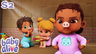 Baby Alive Season 2  Three Little Piggies  Cartoon for kids [upl. by Imarej180]