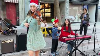 Karolina Protsenko 15 yrs with Leo  Jingle Bells Traditional coverDec 24 2023 [upl. by Atirec]