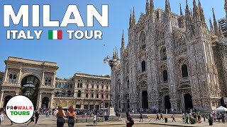 Milan 🇮🇹 Walking Tour  4K60fps with Captions  Prowalk Tours Italy [upl. by Alliuqet]