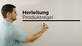 Herleitung Produktregel zum Ableiten mit hMethode Differentialrechnung  Mathe by Daniel Jung [upl. by Steffen467]