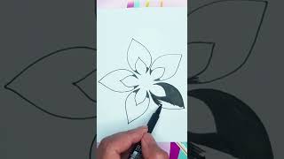 comment dessiner une fleur facile [upl. by Ellata83]