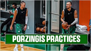 Kristaps Porzingis RETURNS to Celtics Practice FULL HIGHLIGHTS [upl. by Alonzo]