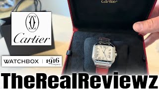 Cartier Santos Large  Watchbox [upl. by Enaud]