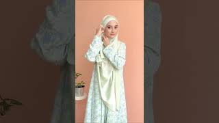 SHAWL Raya Tutorial  Cara Pakai Tudung Shawl Simple Tapi Cantik Yang Terkini [upl. by Aitra283]