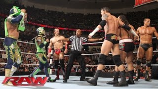 The Lucha Dragons amp Neville vs The League of Nations Raw February 15 2016 [upl. by Maia821]