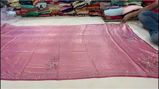 chickpet Bangalore wholesale fancy designer sareesSingle saree courier available [upl. by Kylie]