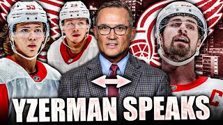 STEVE YZERMAN MAKES SOME CONCERNING COMMENTS… LUCAS RAYMOND amp MORITZ SEIDER CONTRACT TALK  LARKIN [upl. by Johannessen625]