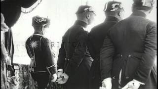 Kaiser Wilhelm II arrives to officially open Germanys new Olympic Stadium near BHD Stock Footage [upl. by Cliff]