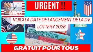 URGENT  USA lancement de la loterie américaine DV lottery 2025 soit parmi les premiers à appliquer [upl. by Seldon]