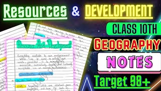 Resources and Development  Notes Class 10 CBSE  Geography Chapter 1 Notes  ‎Edustudypoint [upl. by Daggna]