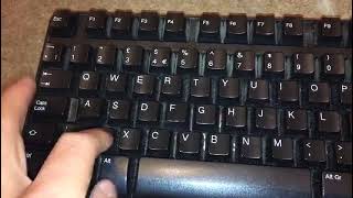 Modded Dell Membrane Keyboard thock clack Read desc [upl. by Htenywg924]