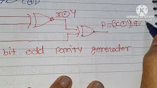 Q328  three bit parity generator and four bit parity checker construction with kmaps kmaps [upl. by Chirlin581]